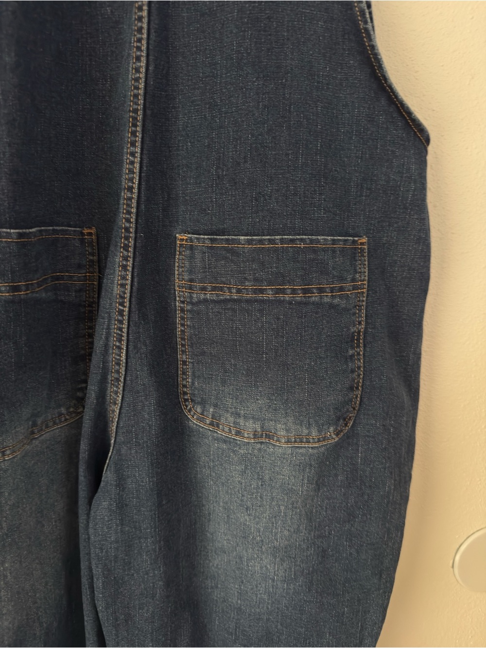 Soojun Vintage 90s Streetwear Large Stretch Denim Jean Overalls Blue Size L - Picture 11 of 14